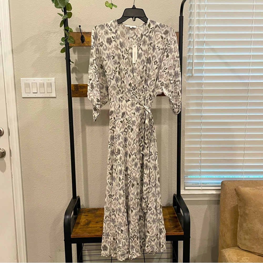 NWT Olivaceous maxi wrap dress